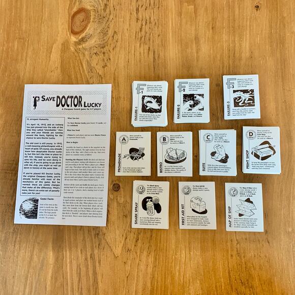 Save Doctor Lucky CheapAss Games James Ernest Complete EUC Mystery - Picture 7 of 8